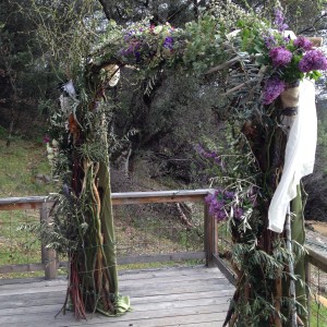 Bohemian wedding arch.